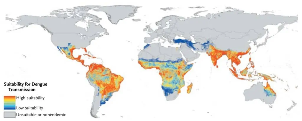 Sebaran epidemiologi kasus infeksi dengue