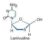 Struktur molekul lamivudine