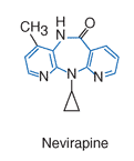 Struktur molekul nevirapine