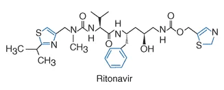Struktur molekul ritonavir