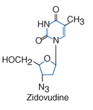 Struktur molekul zidovudine