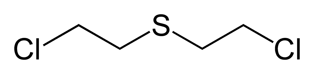 Struktur kimia gas mustard