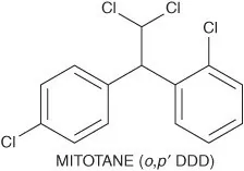 Struktur molekul mitotane