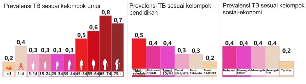 Faktor risiko infeksi tuberkulosis di Indonesia