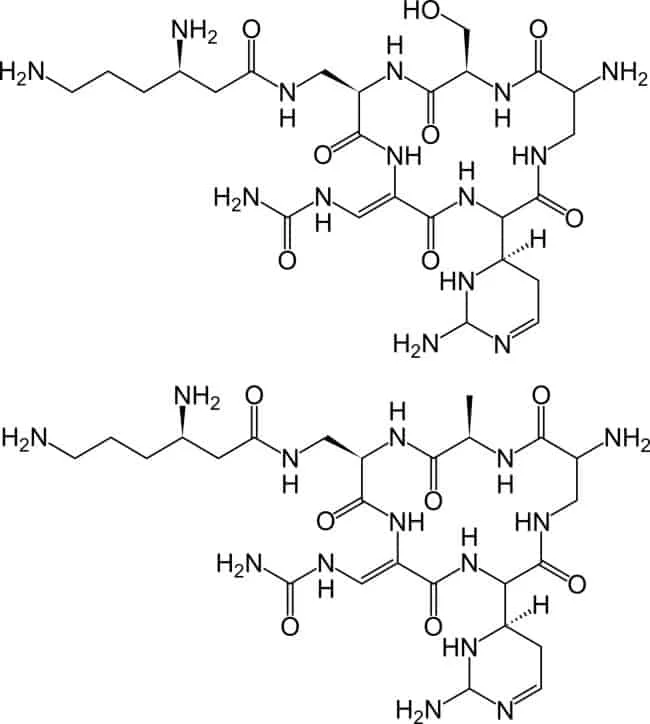 Struktur capreomycin