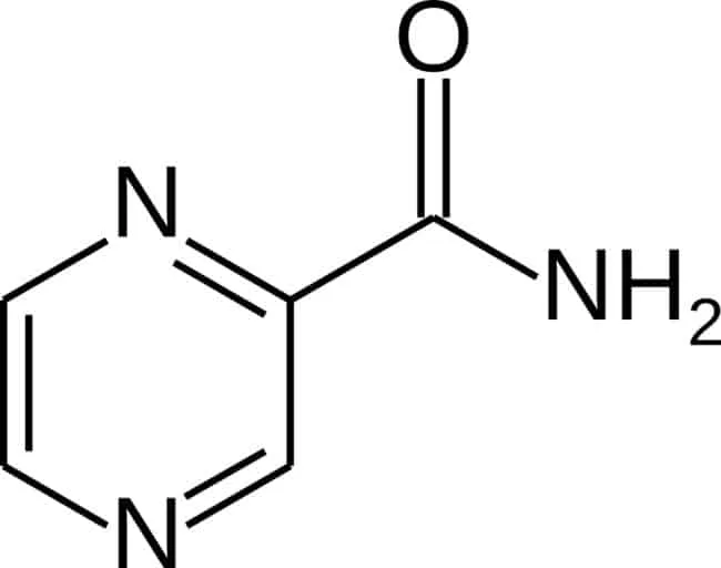 Gambar molekul pyrazinamide