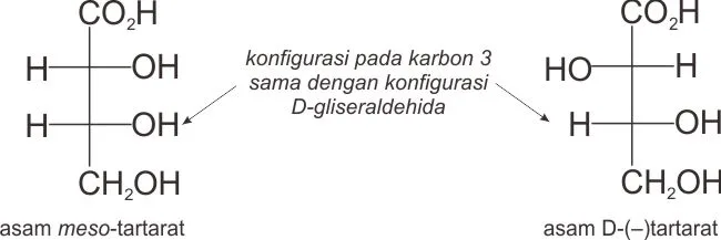 Dua stereomer asam tartarat