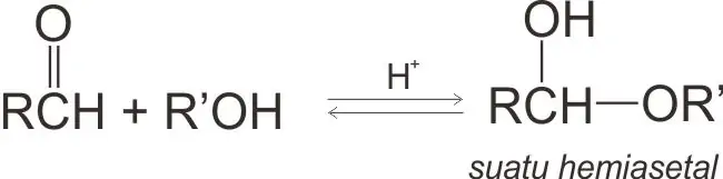 Reaksi pembentukan hemiasetal
